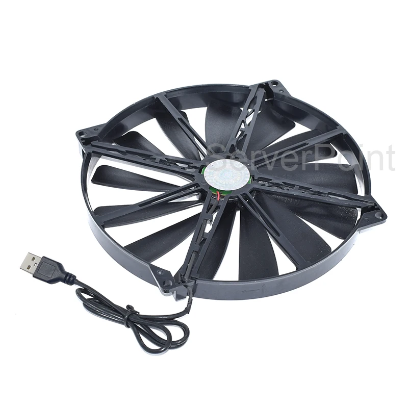 SENLIFANG-ventilador silencioso para ordenador portátil, dispositivo de refrigeración de 20CM, A20020-07CA-2JN-F1 DF2002005SELN 5V 0.30A 21CFM 600RPM USB 60cm - imagen 3