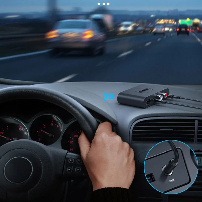 Receptor de música compatible con Bluetooth 5,2, NFC, USB 3,5mm, Aux 2RCA, Dongle estéreo, manos libres, reproductor de Audio inalámbrico, convertidor - imagen 3