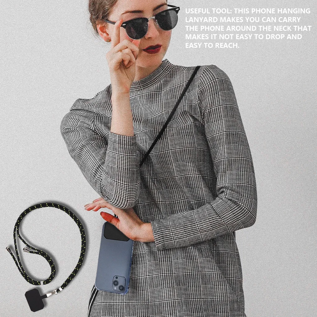 Junta de cordón de muñeca transparente, correa para collar ajustable, correa de seguridad para teléfono móvil, accesorios para teléfono - imagen 5