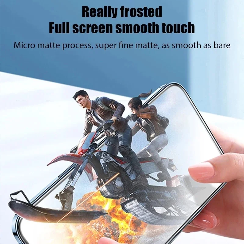 Protector de pantalla de Airbag mate, película de cerámica para iPhone 15, 14, 11, 13, 12 Pro Max, XS, X, XR, 15, 14 Plus, 12, 13 Mini, vidrio no templado, 2-4 piezas - imagen 5