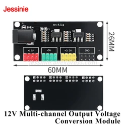 Módulo convertidor DC-DC 12 V con salidas de 3,3 V, 5 V y 12 V