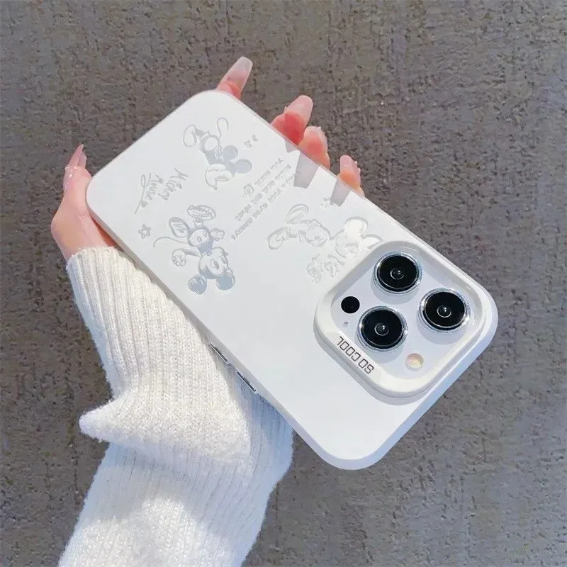 Funda bonita de Mickey Mouse de Disney para Samsung Galaxy S25 S24 S23 S22 S21 S20 Note20 Ultra Plus FE M31 4G 5G, funda trasera a prueba de golpes - imagen 4