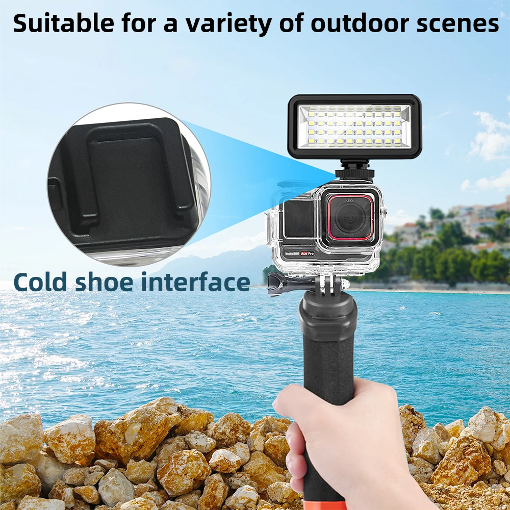 Carcasa impermeable para Insta360 Ace Pro 2 y Ace Pro - Protector de estuche de buceo Diseño liviano para protección subacuática de 60M - imagen 3