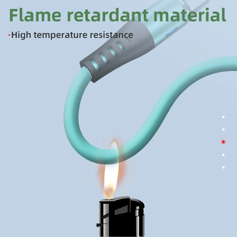 Cable de carga magnético de silicona líquida para iPhone, Cable Micro Usb tipo C, Cable de carga para teléfono móvil - imagen 5