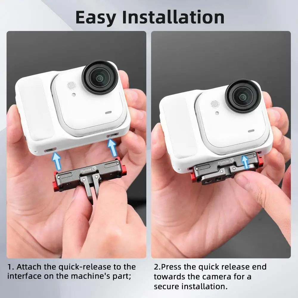 Base magnética de aleación de aluminio para cámara Insta360 GO Ultra, adaptador magnético de liberación rápida, soporte de montaje, accesorio de expansión - imagen 2