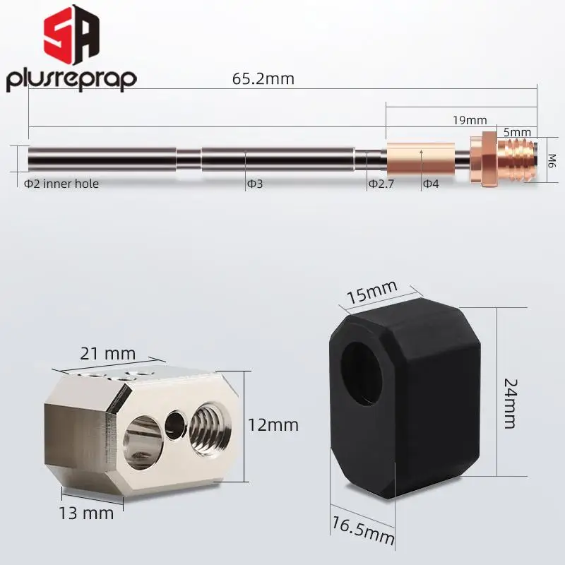 Para Prusa i3 MK4 Hotend extrusora prusa mk4 Prusa Nextruder prusa mk4 piezas boquilla endurecida - imagen 5