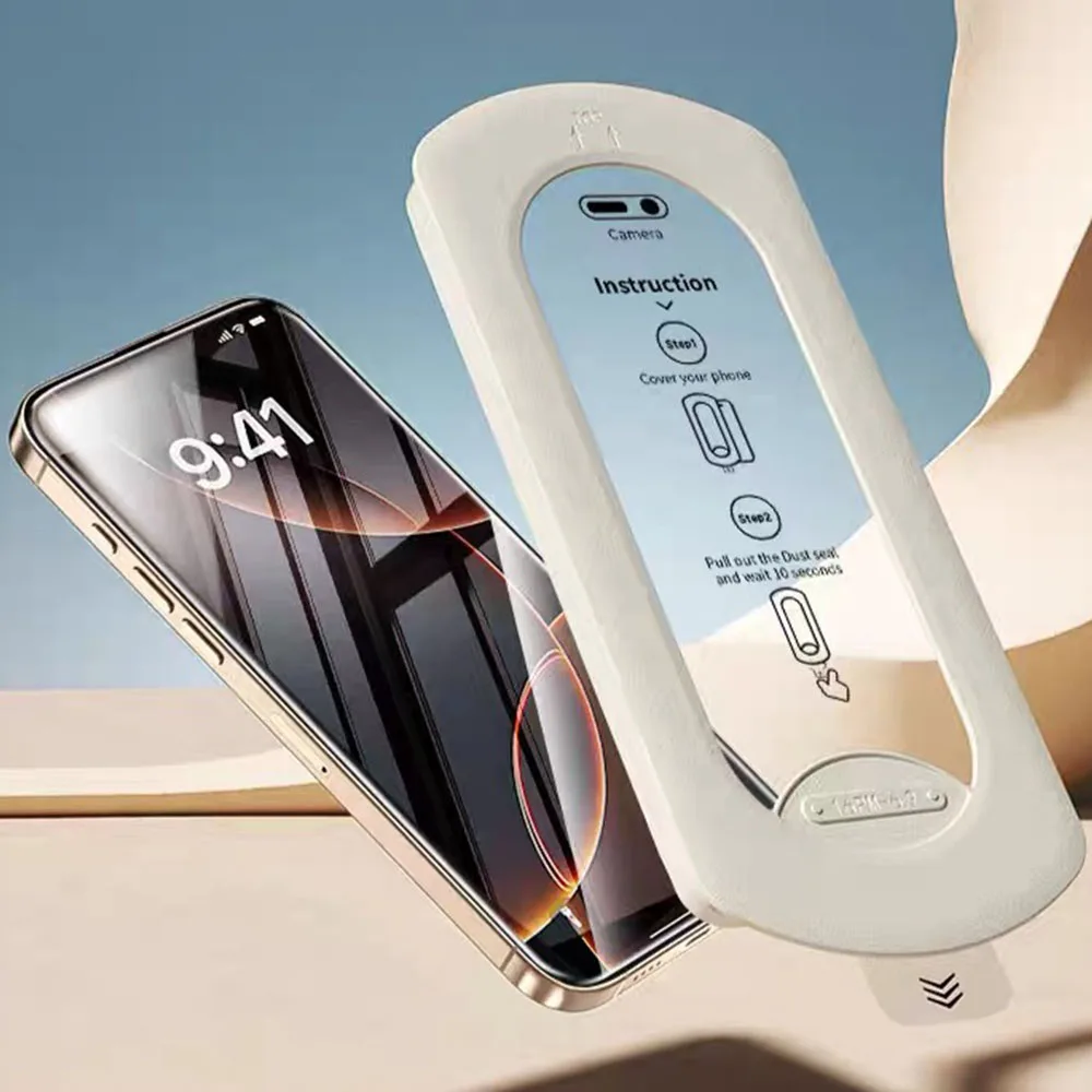 Protector de pantalla para iPhone 17 Pro Max Air Fácil instalación Vidrio templado HD Película protectora antiarañazos para iPhone 17 Promax - imagen 3