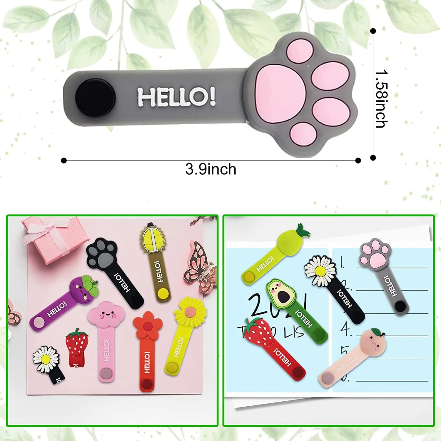 Clips de Cable reutilizables, organizadores de cables para auriculares, organizador de cables, soporte de gestión, correas de soporte USB, lindas bridas para auriculares - imagen 3