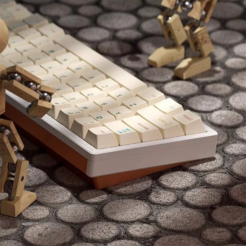Knife Join65 Kit de teclado mecánico junta con cable aleación de aluminio CNC ergonomía intercambiable en caliente teclados para juegos QMK RGB personalizados - imagen 5