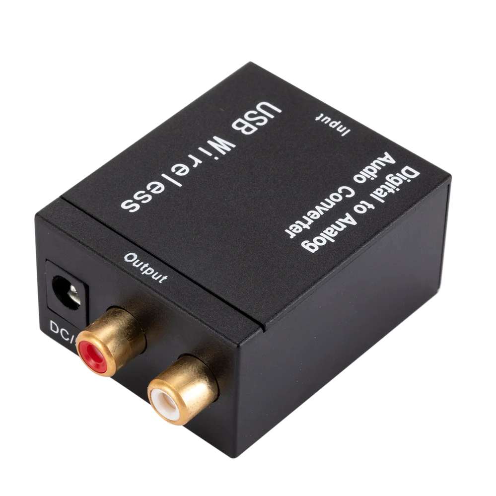Convertidor DAC de audio digital a analógico Toslink Coaxial RCA - imagen 2