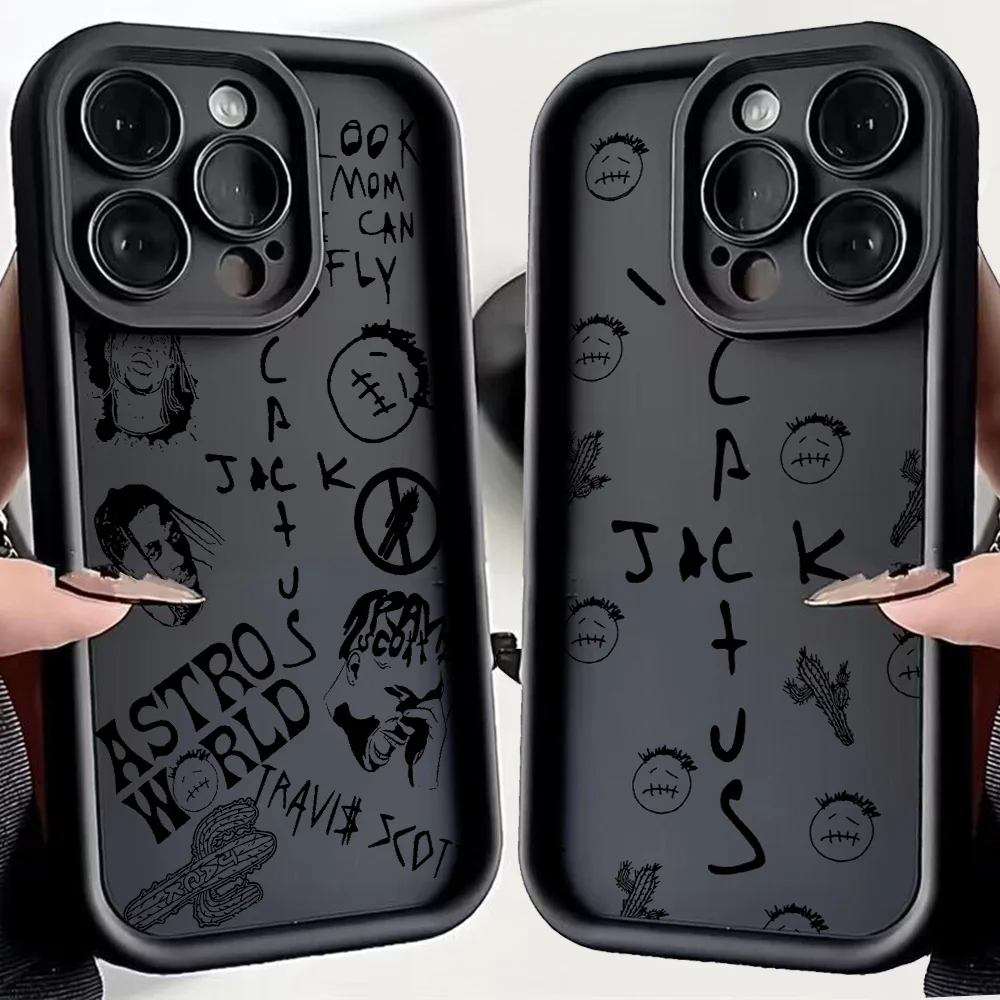 Funda de teléfono de lujo Travis Scott Cactus Jack para Google Pixel 9 8 7 8A 7A Pro XL 4G 5G funda trasera de silicona suave TPU