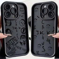 Funda de teléfono de lujo Travis Scott Cactus Jack para Xiaomi Redmi 14C 13 13C 12 12C K50 10C 10 9T 9C 9A K30 4G 5G funda trasera suave de TPU