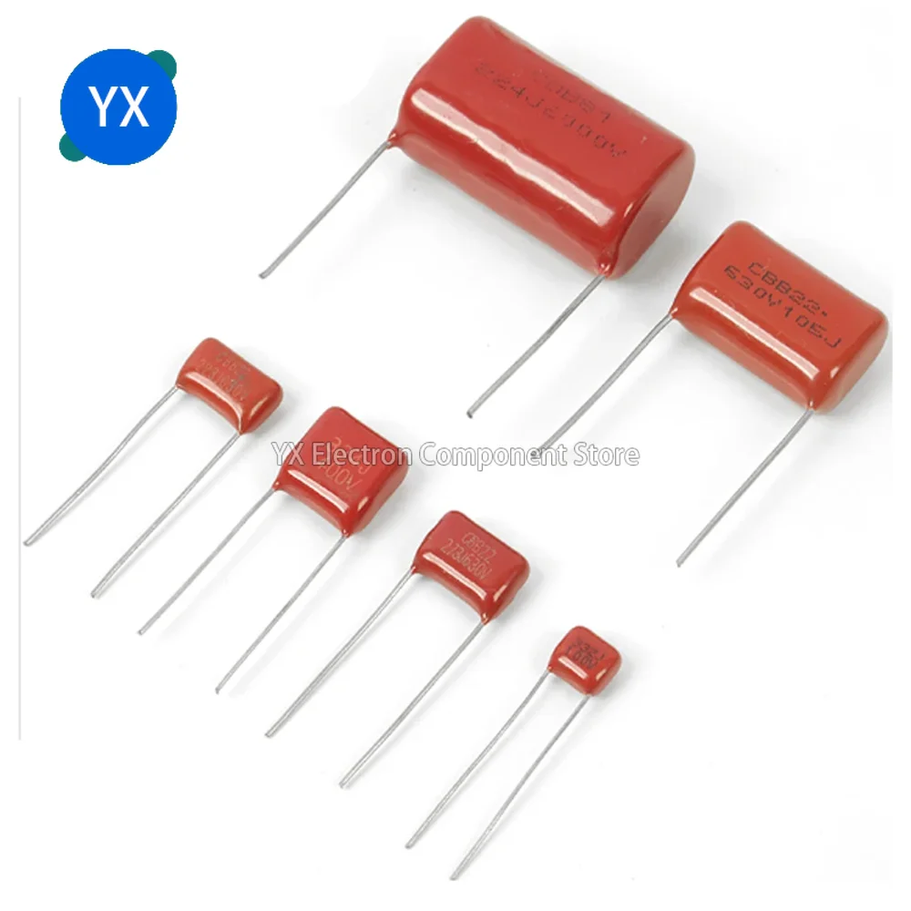 20 ~ 100 Uds CBB Condensador de película de polipropileno 100V 250V 400V 450V 630V 2000V 102J 103J 104J 105J 155J 223J 224J 225J 334J 472J 474J - imagen 3