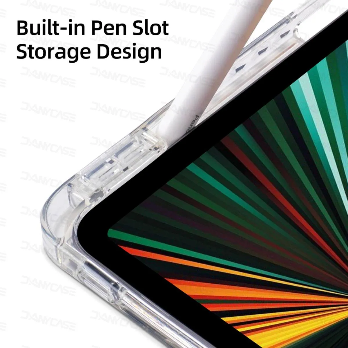 Funda Separable para tableta iPad de 10. a generación, 10,9, 10,2, 7/8, 9 a generación, 9,7, 5/6, Air2 Pro 11, 12,9, 10,5, con ranura para bolígrafo de TPU - imagen 5