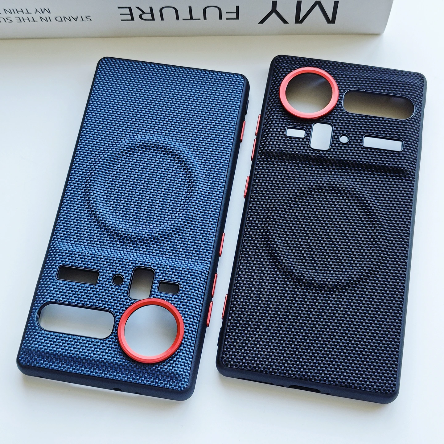 Funda para Nubia Z80 Ultra Nylon Kona cuero Hardware magnético cubierta de protección de llave para Nubia Z80 Ultra parachoques a prueba de golpes - imagen 2