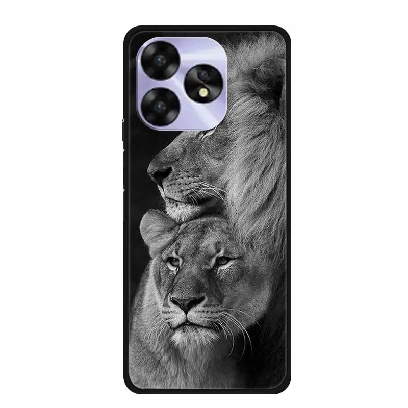 Para UMIDIGI A15 A15C funda animales silicona suave TPU contraportada fundas de teléfono para UMIDIGIA15 6,70 "Protector fresco Shell de lobo Coque - imagen 3