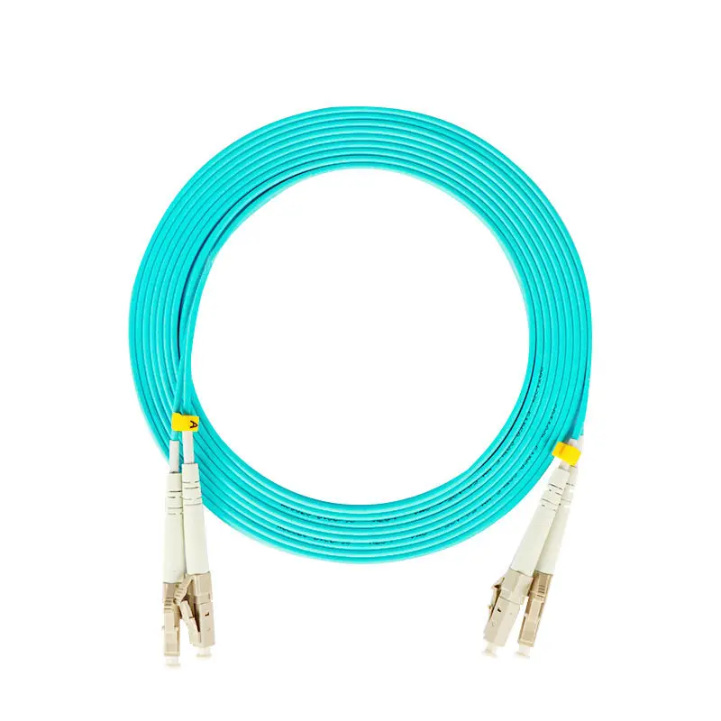 Cable de fibra óptica OM3 de 10 Gigabit, puente de fibra óptica LC-LC multimodo de doble núcleo, 1m, 2m, 3m, 10m, 50m