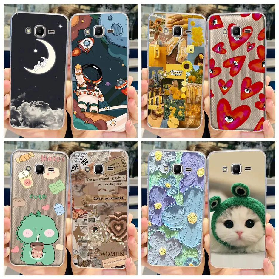 Funda de teléfono para Samsung Galaxy J2 Prime G532F G532M, cubierta pintada de lujo, suave, delgada, Fundas para Samsung J2 Prime J2Prime
