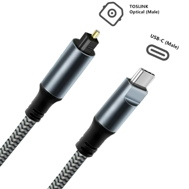 1,2 m 1,8 m 3 m 4,5 m USB-C macho a fibra óptica TOSLINK macho admite salida de Audio Digital en dispositivos USB-C SPDIF - imagen 2