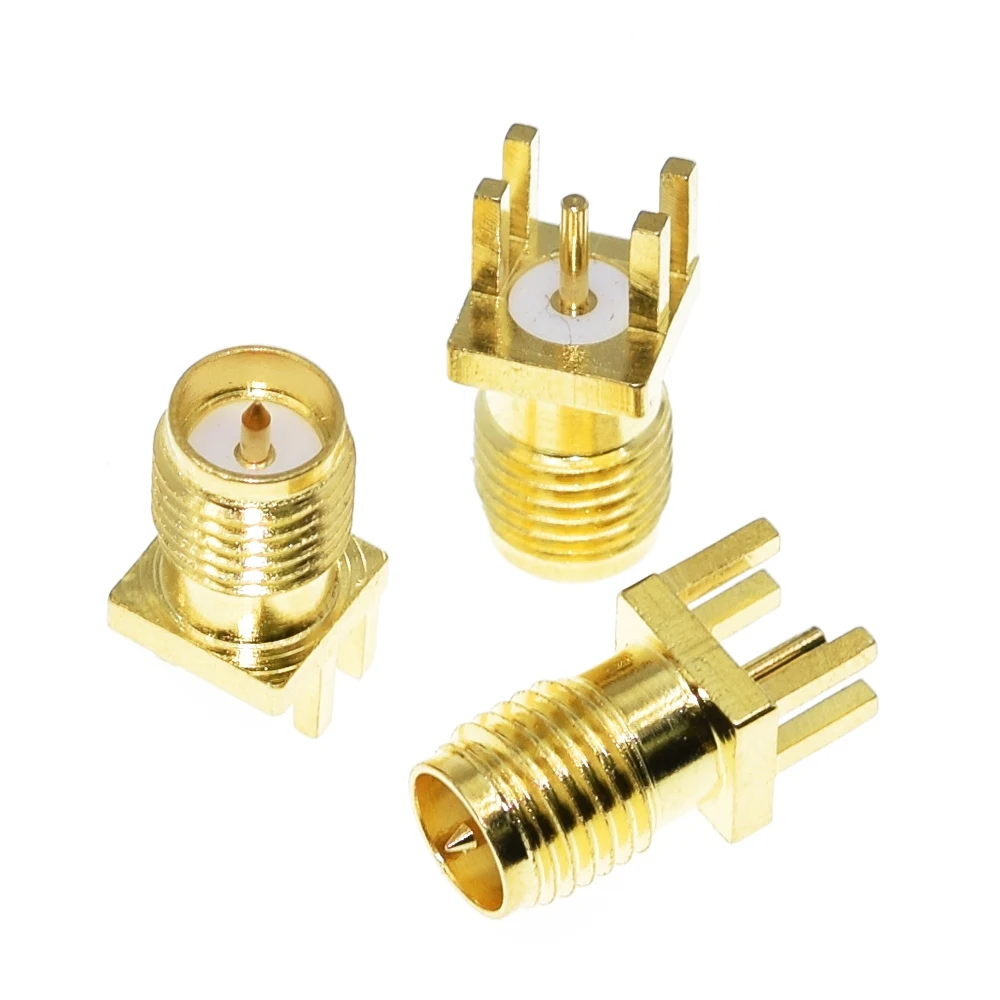20 piezas-tuerca de soldadura SMA hembra/macho de 1,6 MM, Clip PCB de montaje recto, conector RF chapado en oro, receptáculo de soldadura - imagen 2