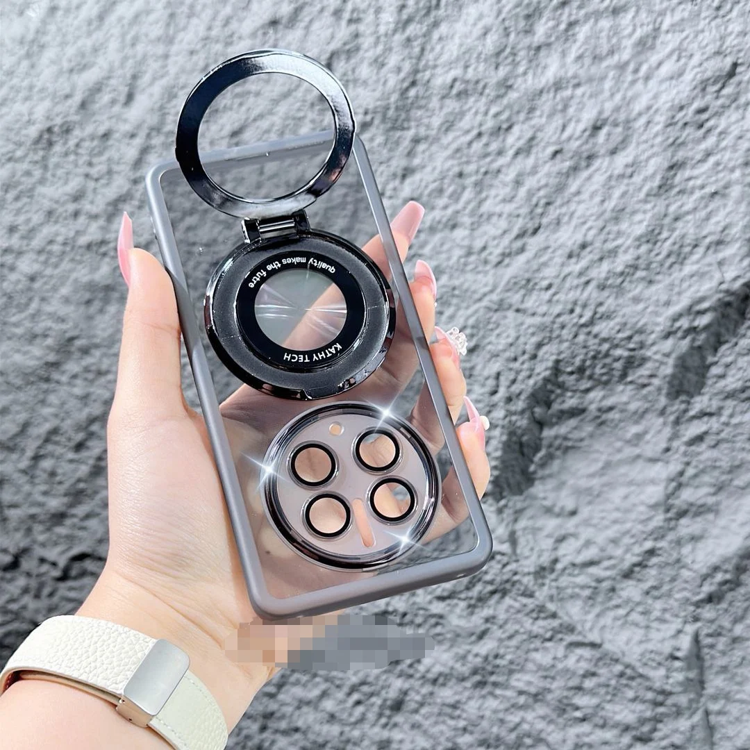 Funda de TPU suave con soporte de anillo para OPPO Realme GT 5 Pro, carcasa trasera protectora magnética para OPPO Realme GT5 5Pro - imagen 3