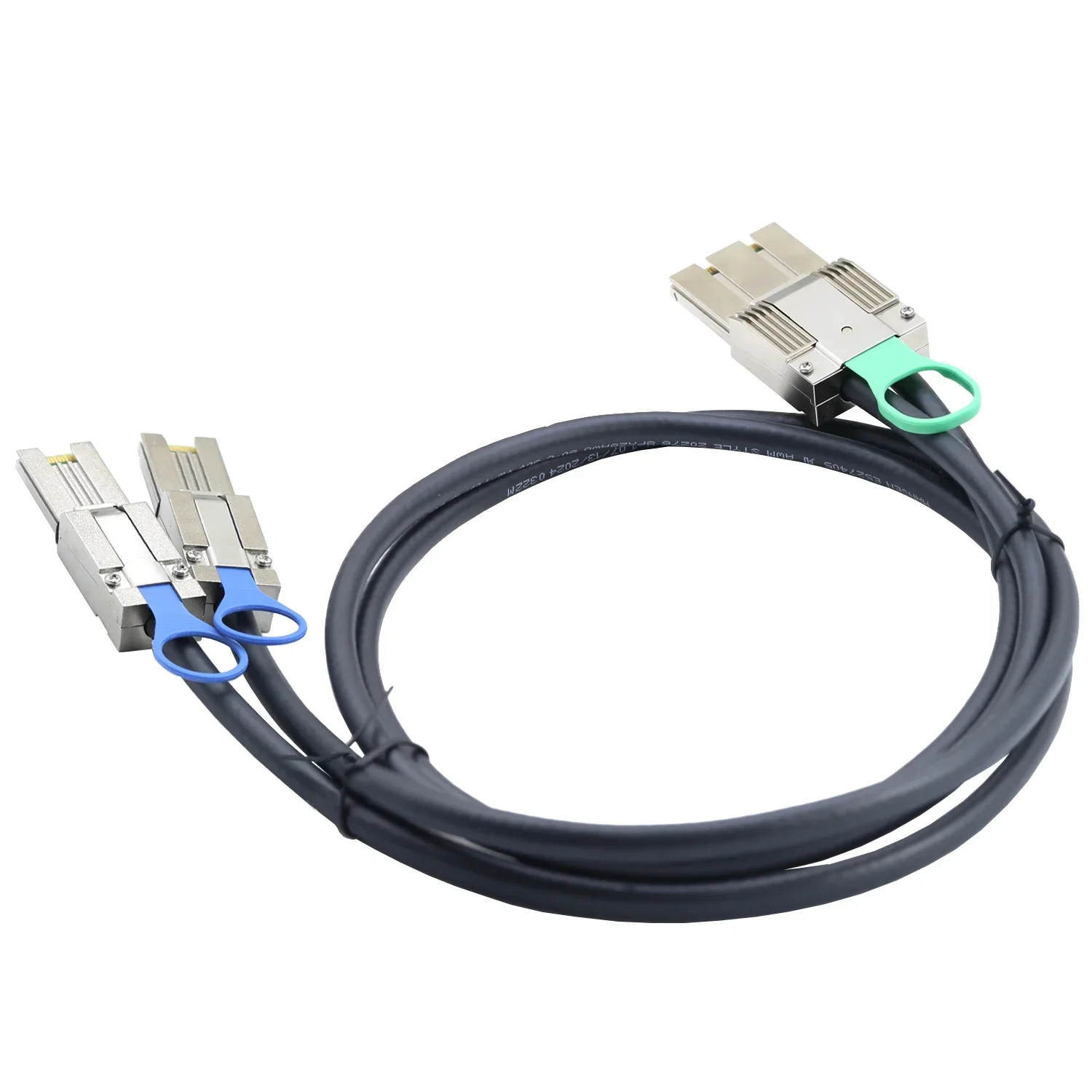 Aleación de Zinc Dual express iPass MINI SAS HD SFF-8088 8X 68P E/S macho de alta velocidad a 2X SFF-8088 26P macho Cable de montaje activo - imagen 5