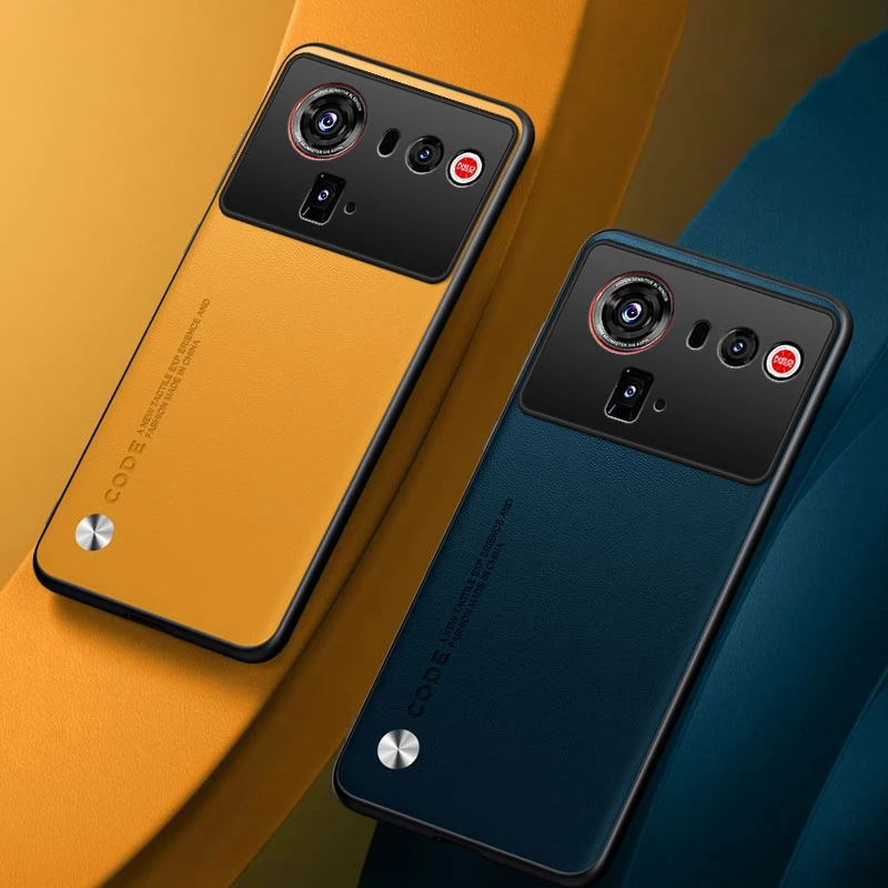 Funda de cuero PU de lujo para Nubia Z80 Ultra 5G, funda trasera de silicona mate a prueba de golpes, funda de teléfono de protección para ZTE Nubia Z80 Ultra - imagen 3
