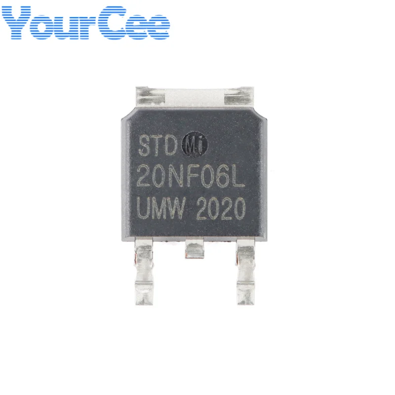 5pcs SVT078R0ND STD20NF06L TO-252 N-channel MOSFET (Field Effect Tube) Chip New Original - imagen 2