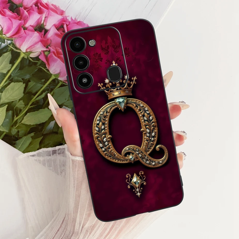 Para Tecno Spark 8C funda KG5k KG5j KG5n Cool corona letras cubierta suave TPU funda de teléfono para Tecno Spark GO 2022 Spark8C Fundas Coque - imagen 4