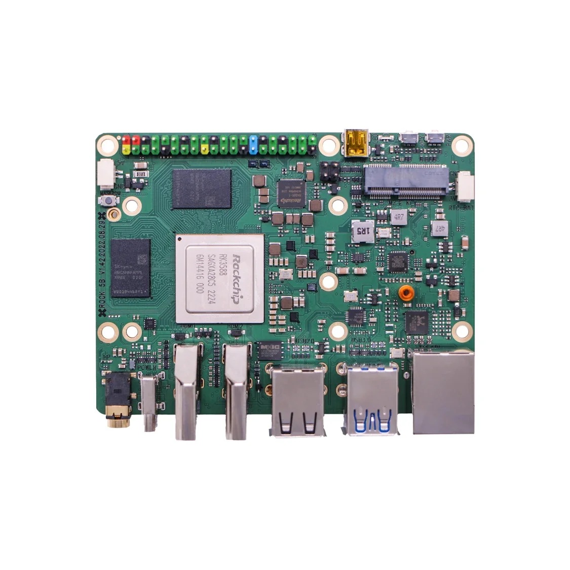 Radxa ROCK 5B RK3588 CPU SBC de 8 núcleos, HDMI con salida 8K, conector de tecla M.2 M con PCIe 3.0, computadora de placa única de 4/8/16/32 GB - imagen 2