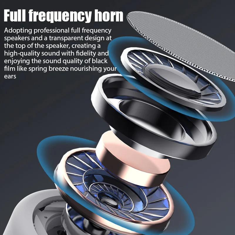 Altavoz portátil inalámbrico con Bluetooth, Minireproductor táctil con luz LED colorida, lámpara de mesa de noche, soporte de altavoz, Radio FM, TF - imagen 3