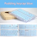 Pudding keycap blue