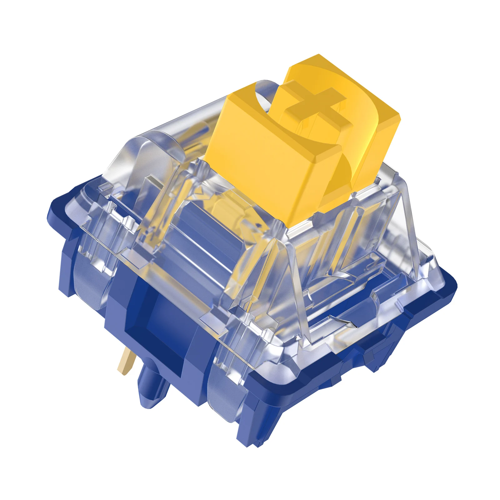 DUROCK-interruptores plateados de velocidad, interruptores lineales de actuación de 1mm, Thocky, 56g, resorte largo, JWK Splash Brothers, interruptores de teclado para juegos - imagen 3