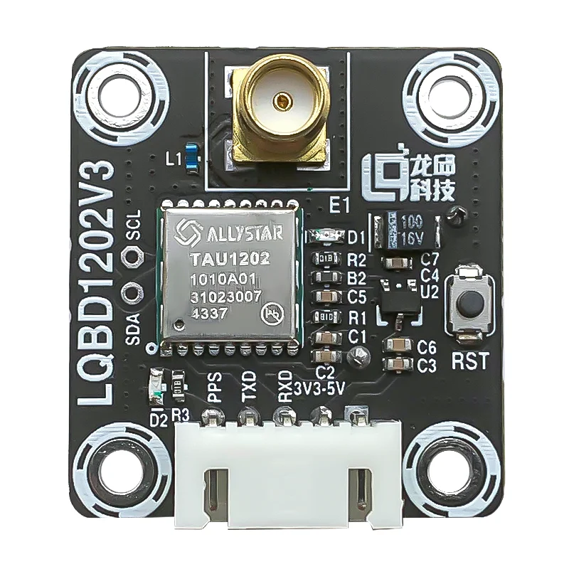Allystar Industrial TAU1202 GPS de alto rendimiento GLONASS Galileo L1 L5 submetro de doble banda GNSS módulo de posicionamiento de brújula de coche