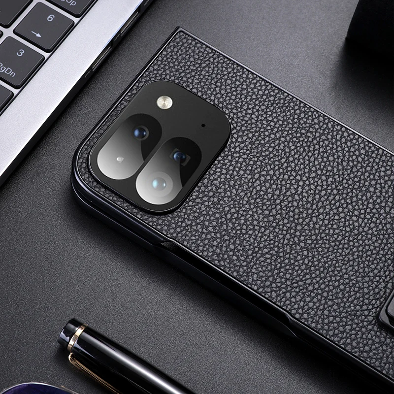 Funda plegable de cuero para Google Pixel 9 Pro, cubierta de lujo con soporte de grano de lichi para Pixel 9 Pro, antigolpes - imagen 4