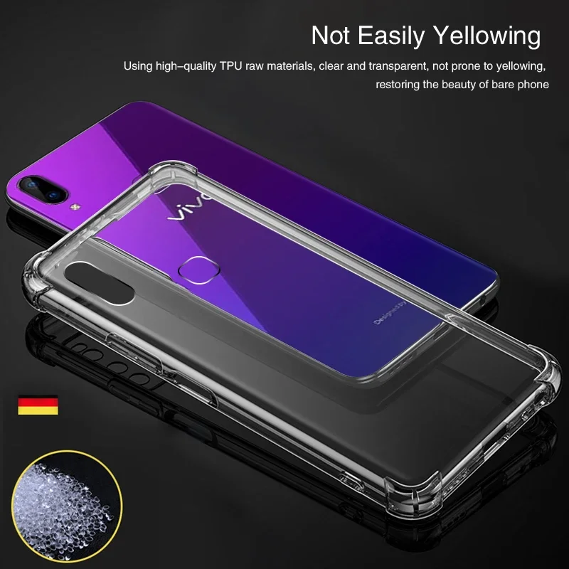 Funda de silicona suave para teléfono móvil, carcasa transparente de lujo a prueba de golpes para VIVO X21, Ud, X21A, X21S, X21i - imagen 4