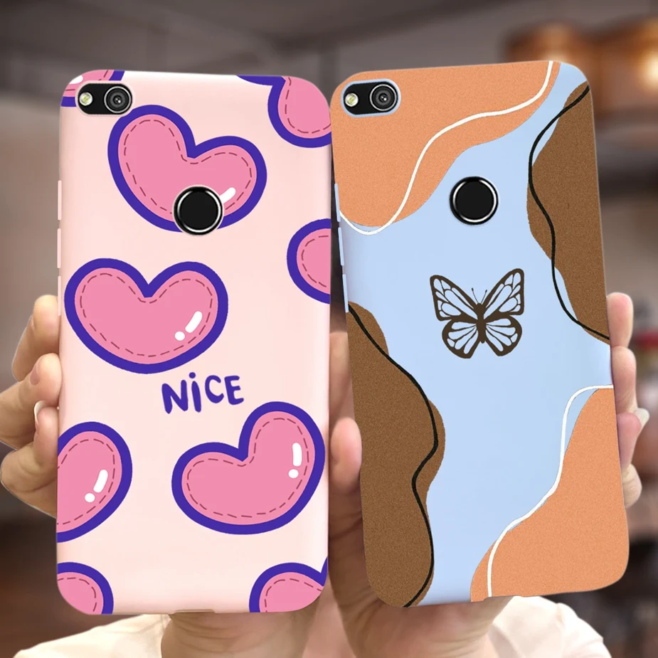 Para Huawei P8 Lite 2017 funda Honor 8 Lite funda de silicona suave Fundas con estilo pintado fundas para Huawei GR3 2017 Coque parachoques - imagen 4