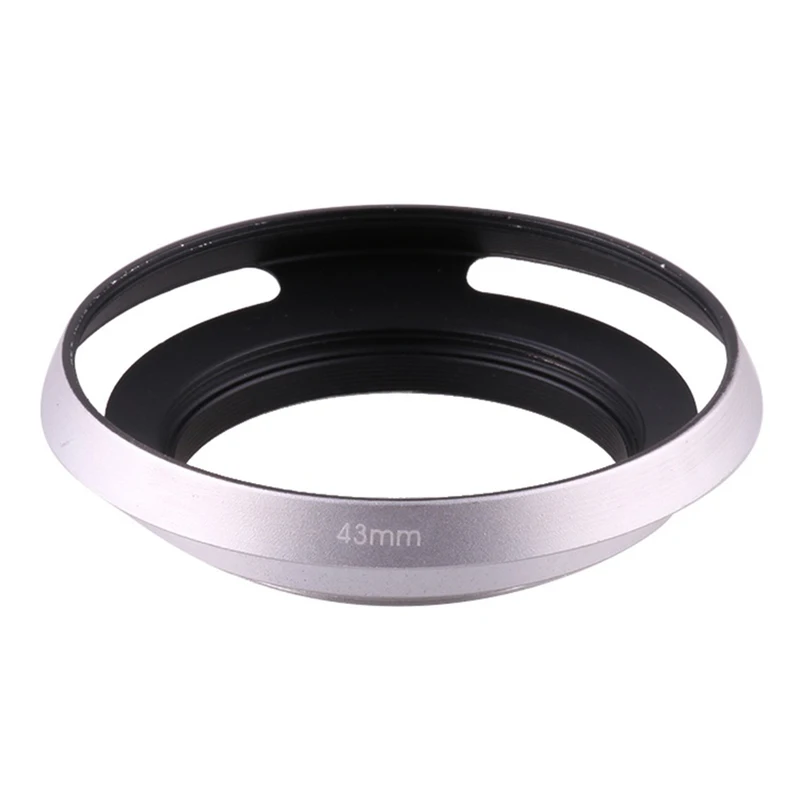 Parasol de lente de cámara de metal ultrafino ventilado 37 mm 40,5 mm 43 mm 46 mm 49 mm 52 mm Lente protectora atornillable - imagen 2