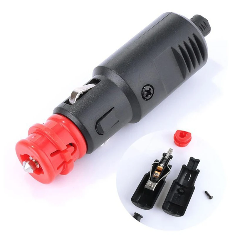 4 Uds 12V-24V enchufe de encendedor de cigarrillos de coche conexión de enchufe adaptador de enchufe de cigarrillo enchufe macho accesorios universales de coche