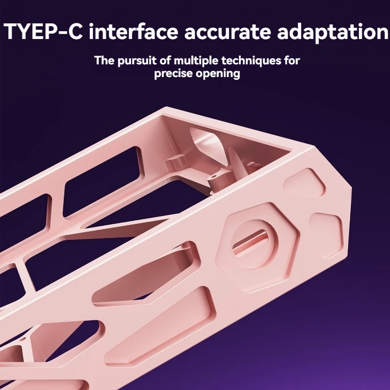 Wooting60HE-funda de teclado ahuecada, carcasa de teclado de aluminio personalizada MK GH EV63 de 60 diseños para accesorios de teclado mecánico - imagen 4