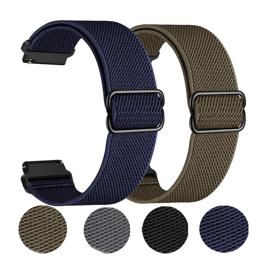 Correa elástica de nailon de 22mm para Huawei Watch 4/3 Pro/Buds/pulsera de reloj inteligente definitiva para Huawei GT Runner/GT3 SE