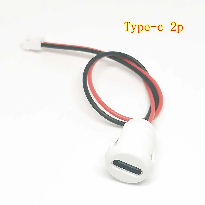 1 Uds conector USB tipo C resistente al agua con placa de bloqueo de tuerca PH 2,0 hembra TPC impermeable puerto de conector de carga rápida de alta corriente - imagen 5