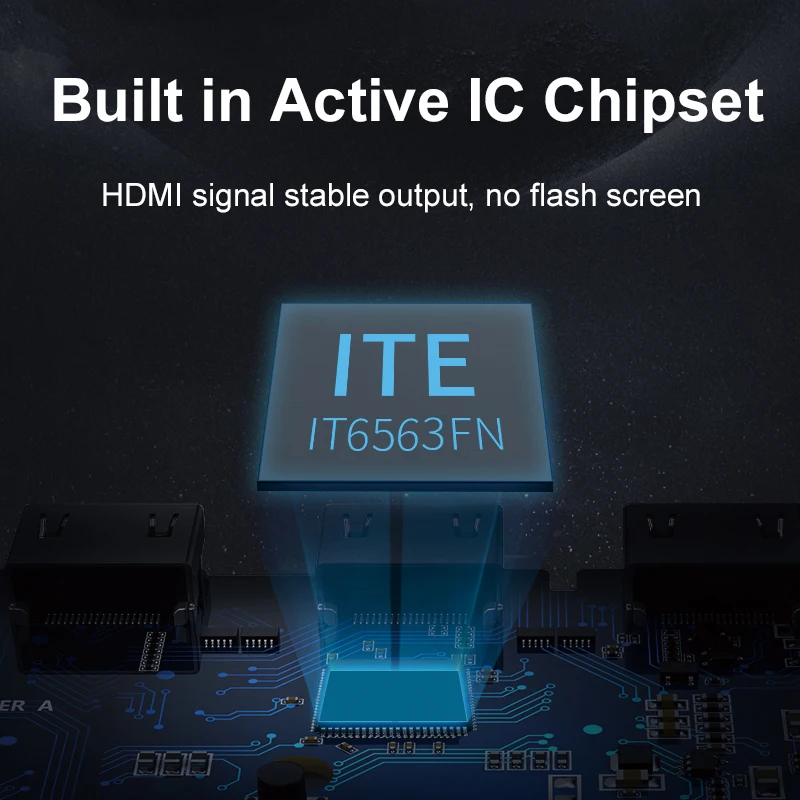 CABLETIME Mini DisplayPort a HDMI Adaptador 4K 60HZ Mini DP a HDMI LED Convertidor para MacBook Air 13 Surface Pro 4 Thunderbolt - imagen 5