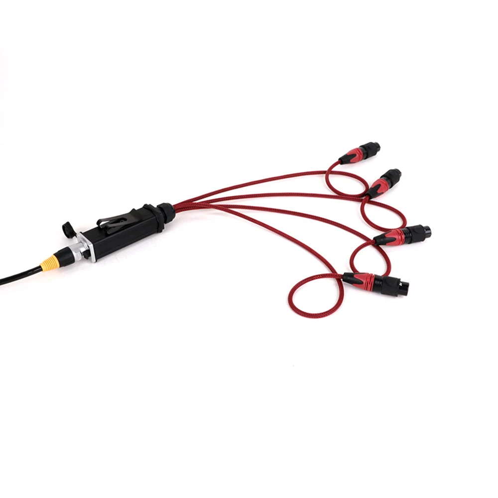 Divisor de cable RJ45 a XLR de 4 canales Cable de 3 pines macho y hembra a 1 adaptador de cable de red Ethercon 0,5 M-10 M - imagen 3