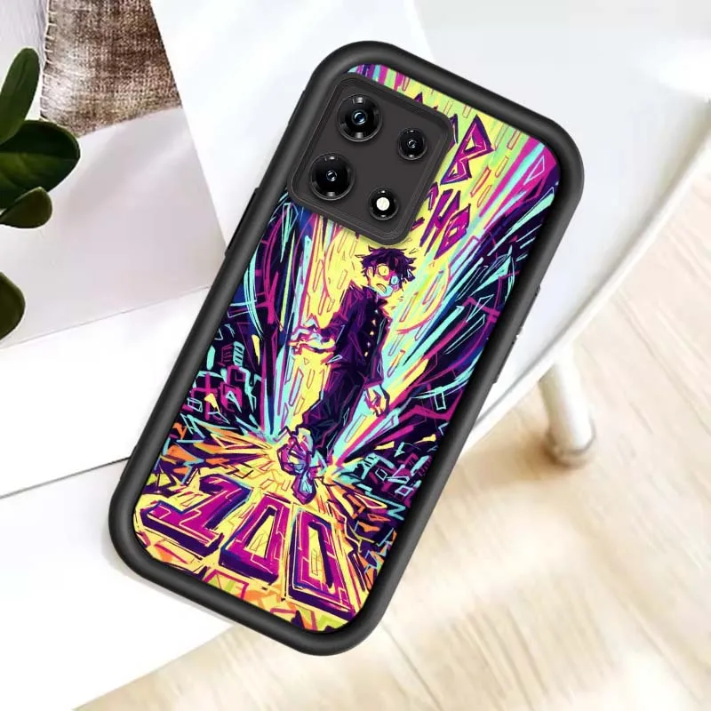 Mob Psycho 100 Anime para Infinix Tecno Spark Camon Smart Zero Go 1 7 8C 9 10 30 40 Plus cubierta de la caja del teléfono de la escalera del ojo - imagen 2