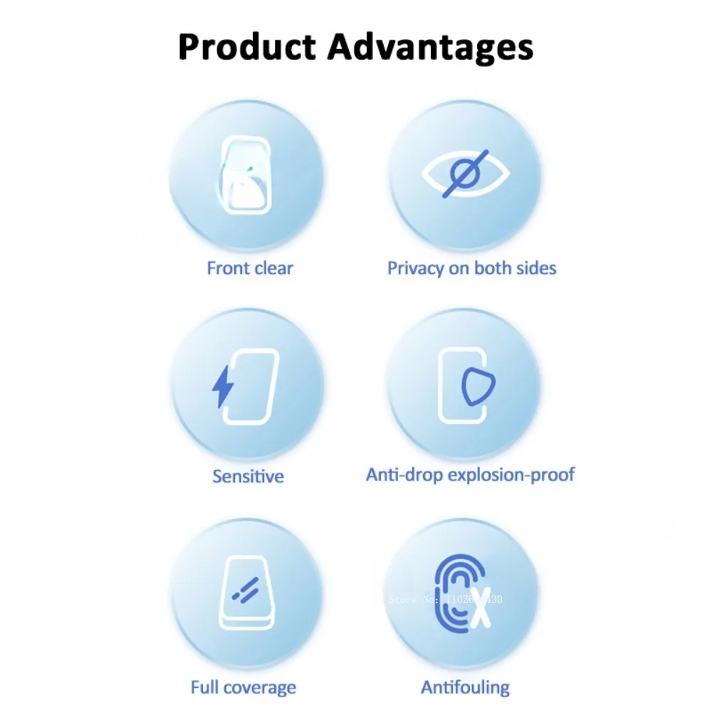 Protector de pantalla antiespía Mate 60 50 P Smart Z 2021 vidrio templado para Huawei P50 P40 P30 P20 Lite Y9A película de privacidad - imagen 4