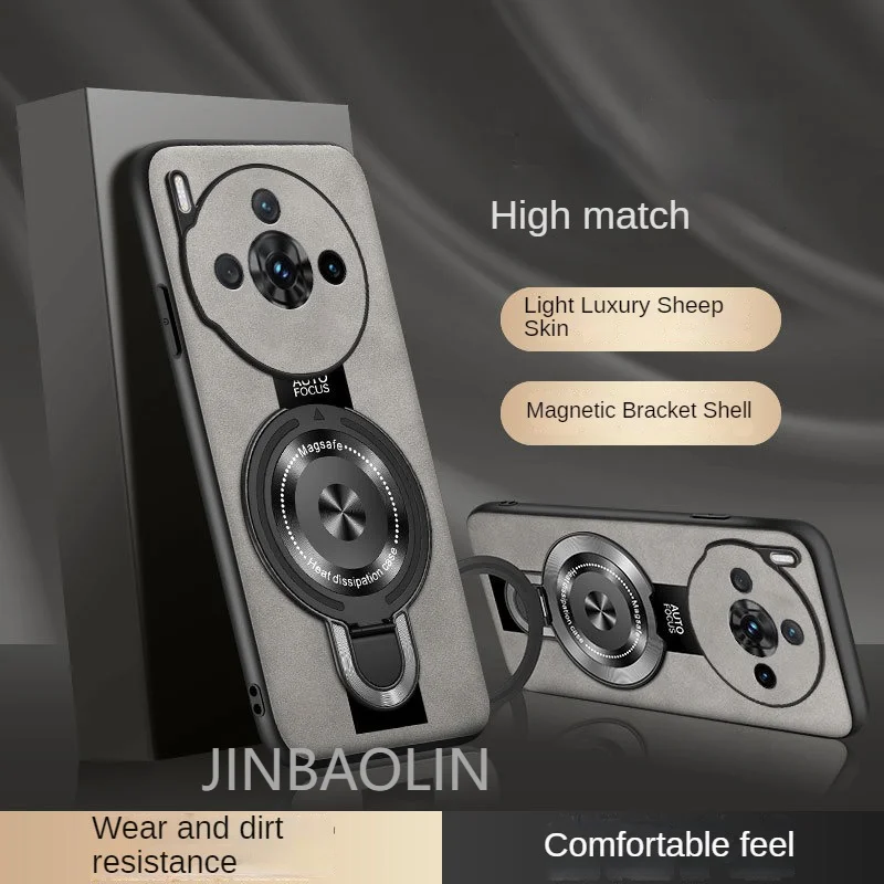 Para ZTE Nubia Z60S Pro Glitter espejo soporte magnético funda de silicona para Nubia Z70 Ultra Z60SPro cubierta suave a prueba de golpes