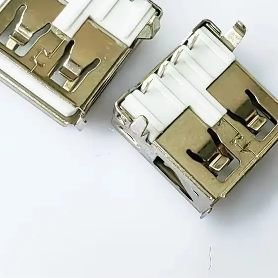 10 Uds USB 2,0 4 pines tipo A conector hembra G54 2 pies 90 grados carga de transmisión de datos - imagen 2