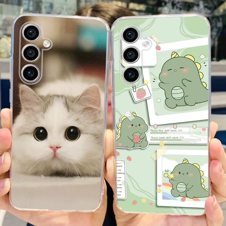 Funda de silicona suave para teléfono Samsung Galaxy S23 FE, carcasa pintada con estilo, parachoques, S23 Ultra S 23 Plus - imagen 4