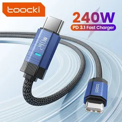 Toocki Cable USB-C PD3.1 240W 48V 5A - Carga ultrarrápida MacBook